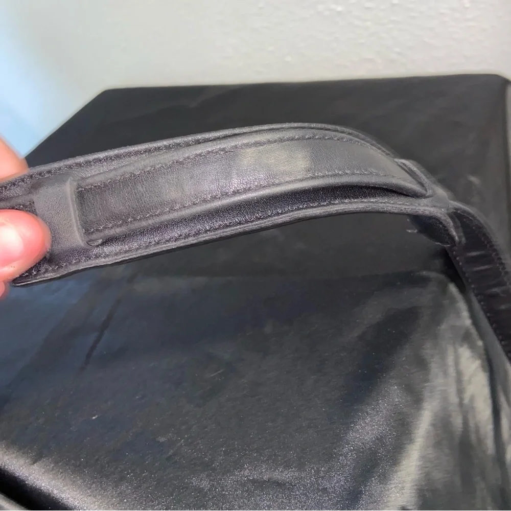 Coach Black Leather Shoulder Bag Style # A10-9213 - Picture 8 of 13